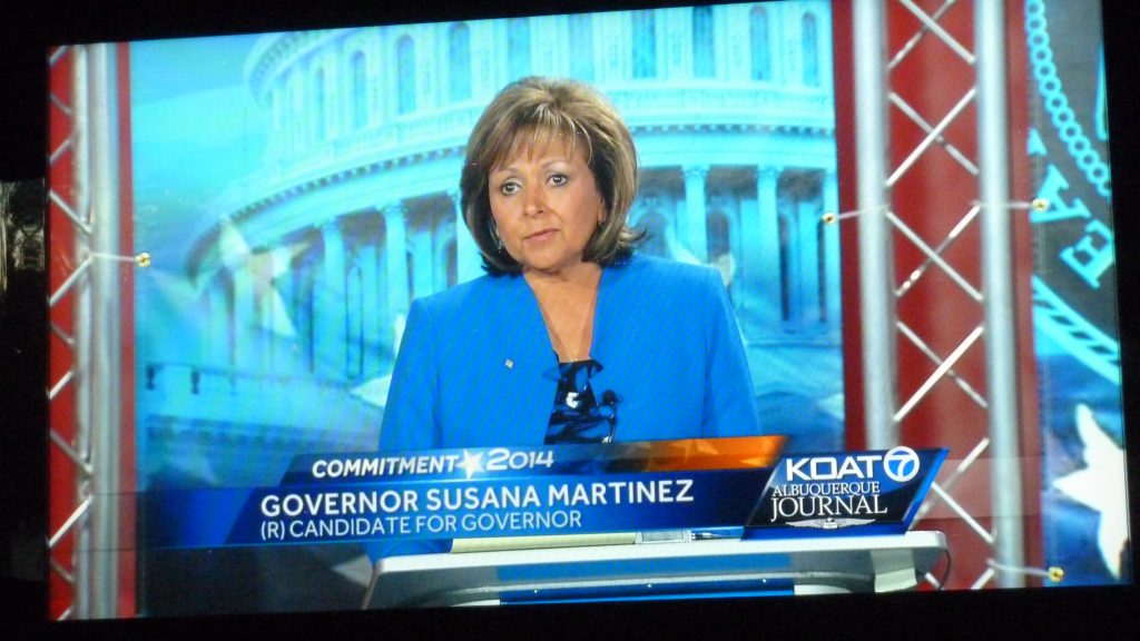 NM Gov. Susana Martinez promised to serve a full 4-yr term if reelected. Photo by Mike Marcotte / NM News Port