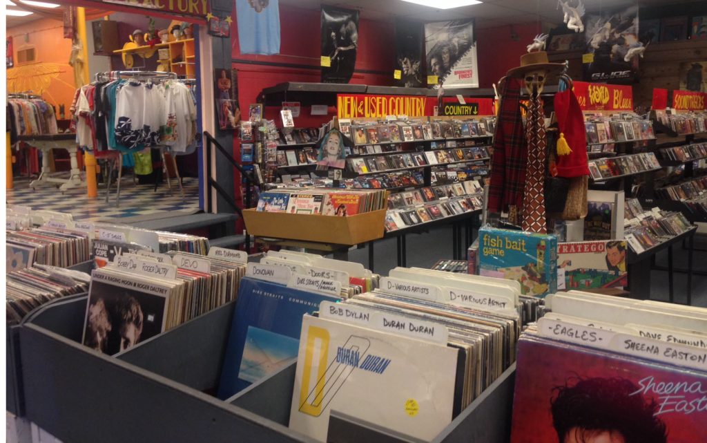 Charley's 33's and CD's on Menaul continues to survive as an Albuquerque staple music store. Photo by Kenneth Ferguson / NM News Port