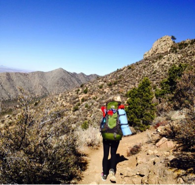 Hiking the La Luz trail. Photo courtesy of Charlotte Tossebro.
