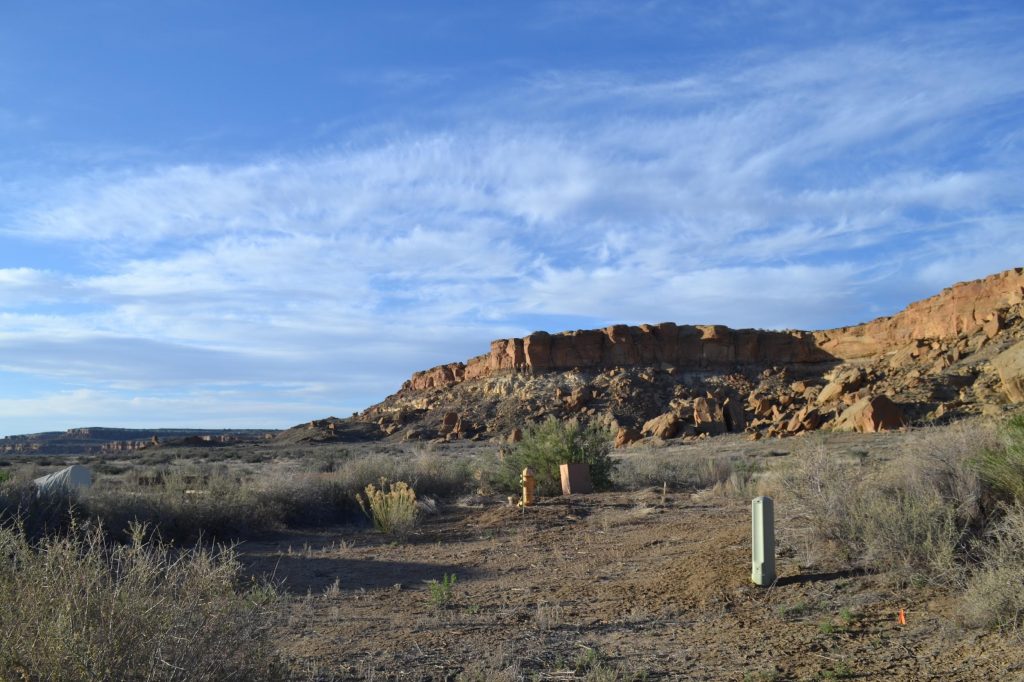 Rock formations at Chaco-Culture National Historical Park's Visitor Center. Photo by Tania Martinez/NMNP 