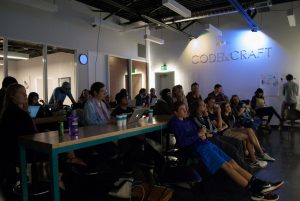 Guild attendees watching Kurt Hollowell’s presentation. Photo by Ryan Kampmeier / NM News Port. 