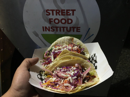 The Korean BBQ Pork Tacos are the Street Food Institute's most popular dish. Photo by John Acosta / NM News Port.
