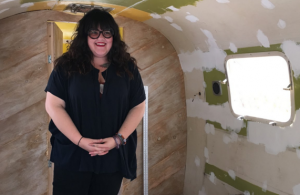 Tess Coats, 30, always dreamed of owning a retail store but didn’t know how she would succeed. That’s when she came up with the idea for Spectacle Caravan, a mobile boutique out of a vintage Airstream. The shop will make its debut on May 1 when the remodel is finished. Photo by Arianna Sena / NM News Port 