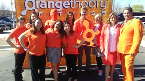 Here is the Siarza Social Digital Team at a Press conference for their client, Orange Theory Fitness. This is a startup in the Riverside Plaza, west side Albuquerque. Photo by Savana Carollo / NM News Port