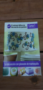 Course one magazine, for cake decorating classes. The first magazine Avila gives her students when the classes begin.