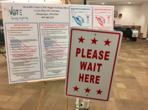The UNM voting poll is located on the third floor of the Student Union Building. The station is open to the public and students Monday- Saturday, 8 a.m.- 8 p.m. Photo by Katherine Whiting
