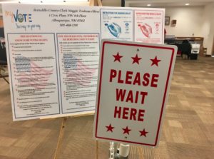 The UNM voting poll is located on the third floor of the Student Union Building. The station is open to the public and students Monday- Saturday, 8 a.m.- 8 p.m. Photo by Katherine Whiting 