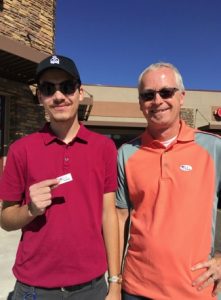 Matthew Kletecka (right) and Damon Kletecka (left) voted outside of the Bernalillo County Voting Center on 6500 Holly Ave. They say they were excited to have voted. 