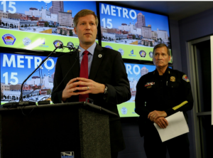 mayor and police chief at press conference