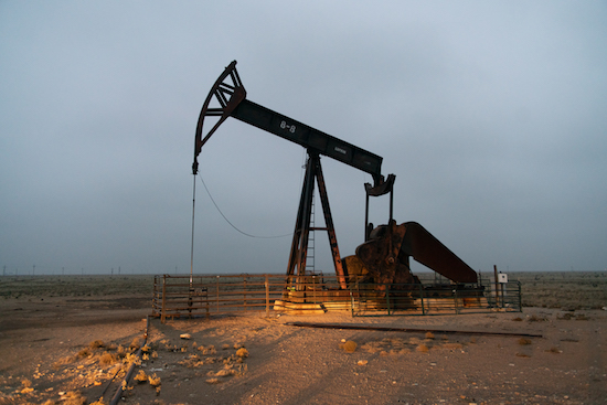 Pump jacks near Lovington, NM